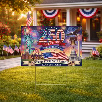 250th Anniversary Yard Sign