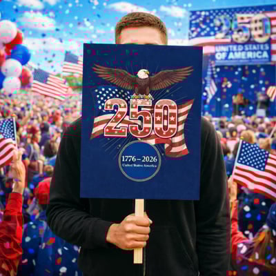 250th Anniversary Sign