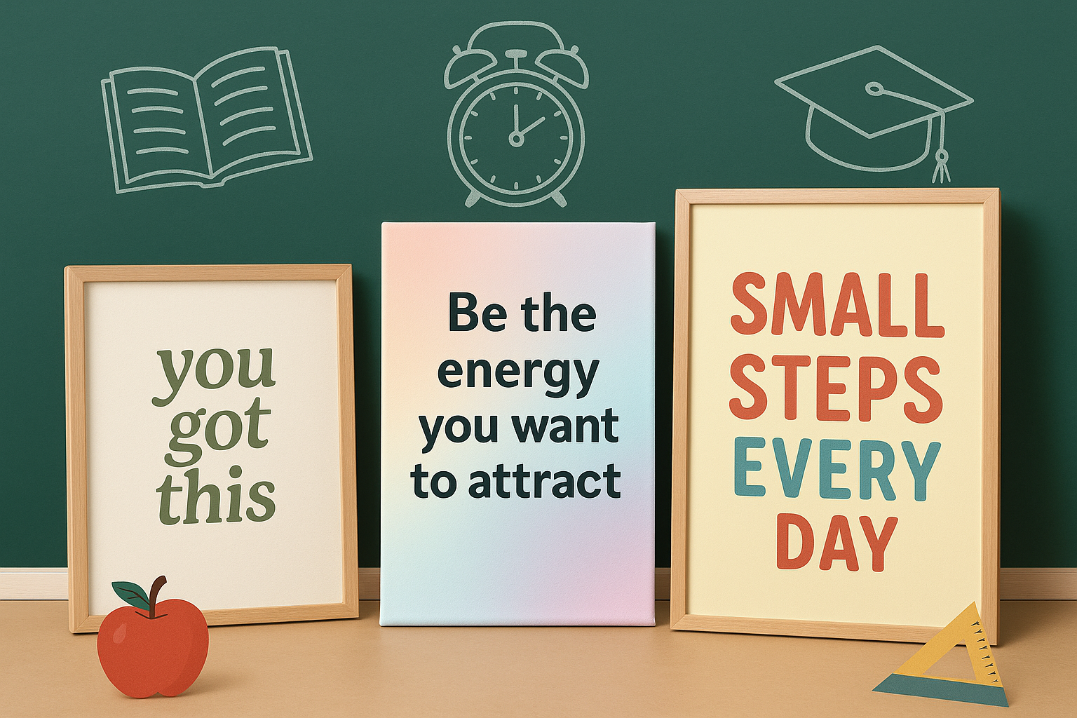 Back to School wall art print on demand products