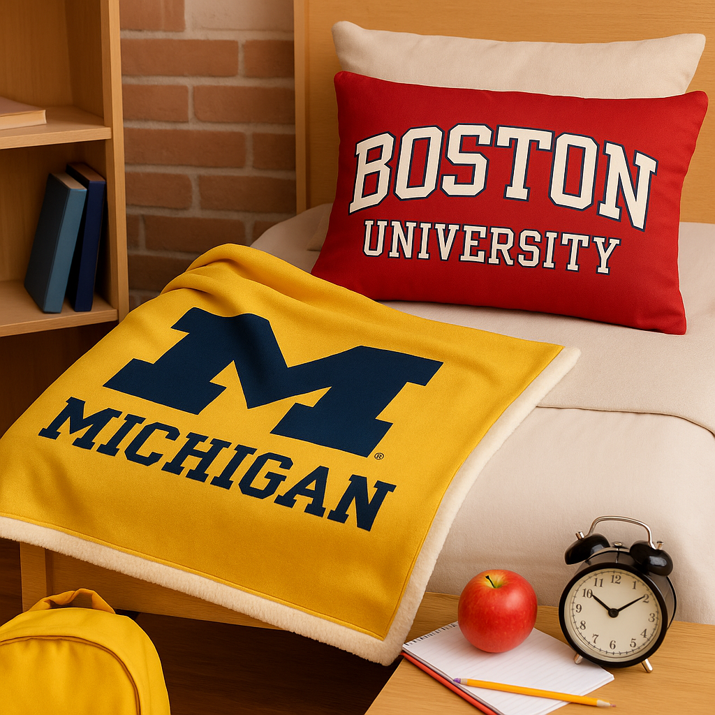 Print on Demand Pillow & Blanket set for Back to School sale season