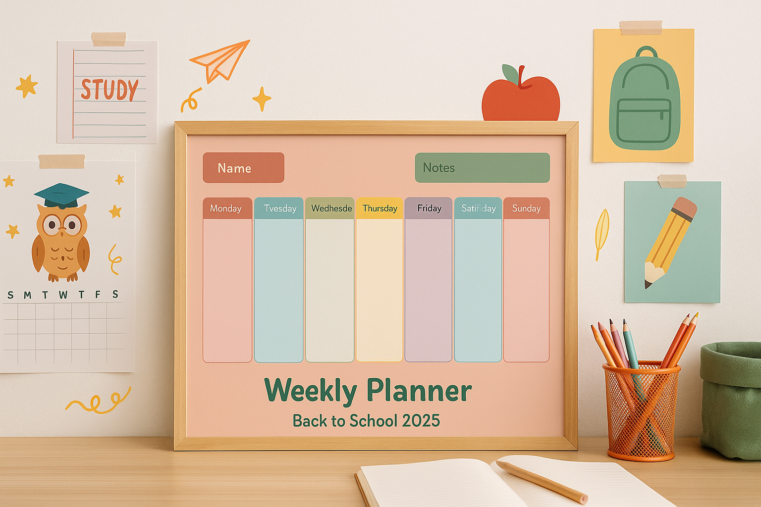 Print on Demand Poster for Back to School sale season