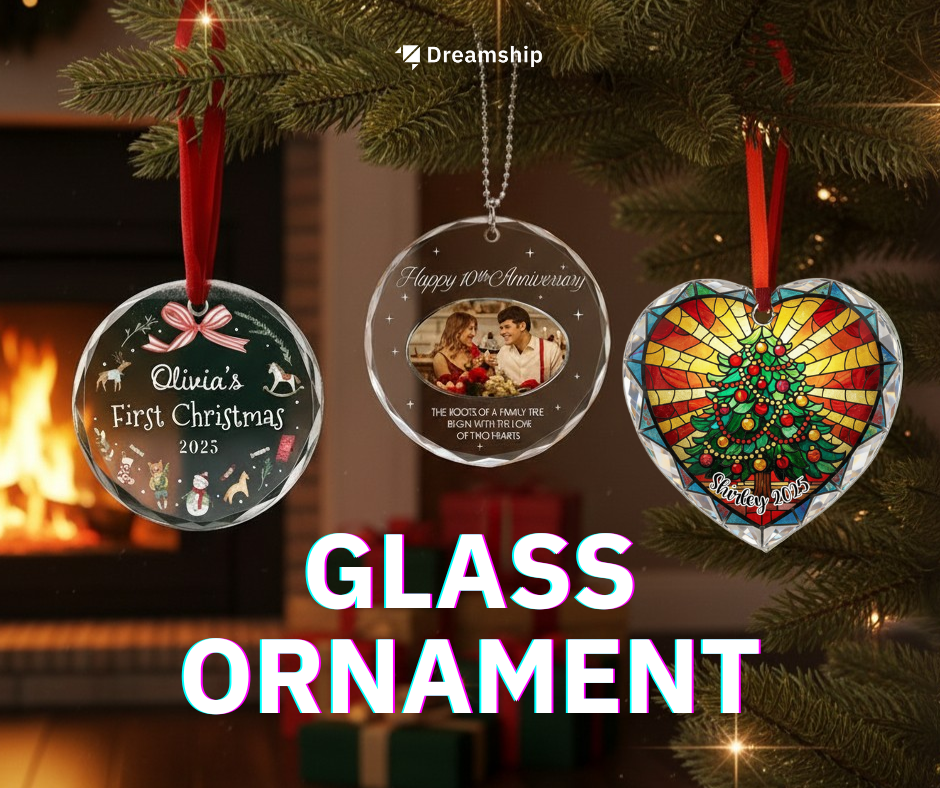glass ornament - landscape