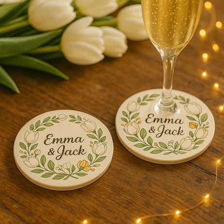 wedding favor coaster
