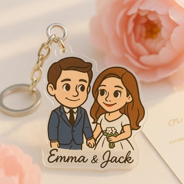 wedding favor keychain