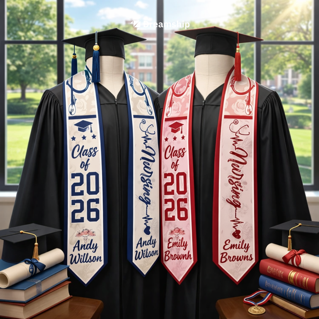 Custom Graduation Stole - Dreamship POD