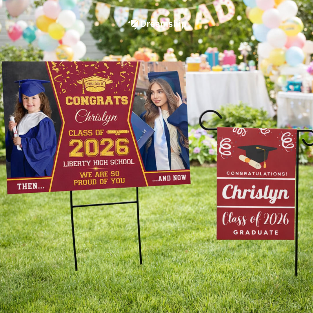 Custom Graduation Yard Sign - Dreamship POD